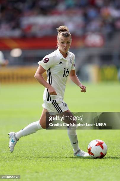 Linda Dallmann of Germany in action during the UEFA Women's Euro 2017 Quarter Final match between Germany and Denmark at Sparta Stadion on July 29,...