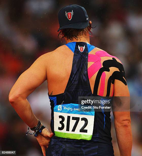 Breaux Greer of the United States competes in the Men's Javelin Qualifying Round held at the National Stadium during Day 13 of the Beijing 2008...