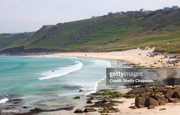 sennen beach, whitesand bay cornwall - sennen bildbanksfoton och bilder