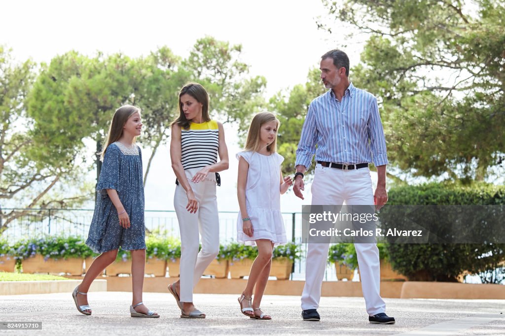 Spanish Royals Summer Photocall In Palma de Mallorca