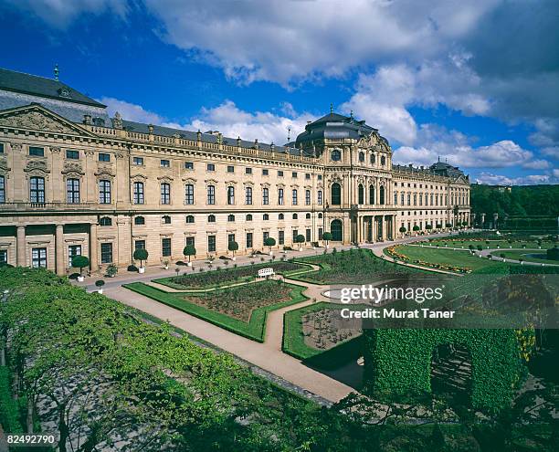 residenz palace and gardens - würzburg stock pictures, royalty-free photos & images