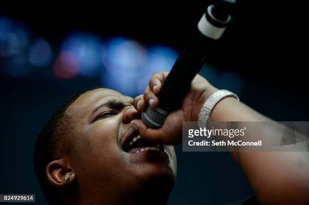 Trev Rich performs during KS 107.5 Summer Jam at Fiddler's Green Amphitheater on July 28 in Englewood, Colorado.