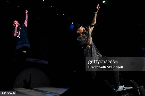 Kid Ink performs during KS 107.5 Summer Jam at Fiddler's Green Amphitheater on July 28 in Englewood, Colorado.