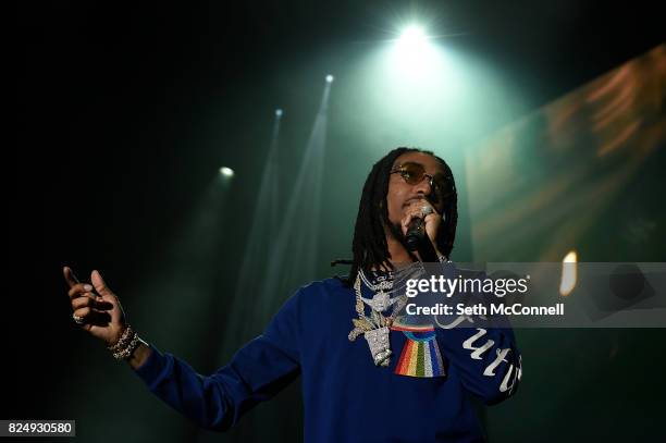 Quavo of Migos performs during KS 107.5 Summer Jam at Fiddler's Green Amphitheater on July 28 in Englewood, Colorado.