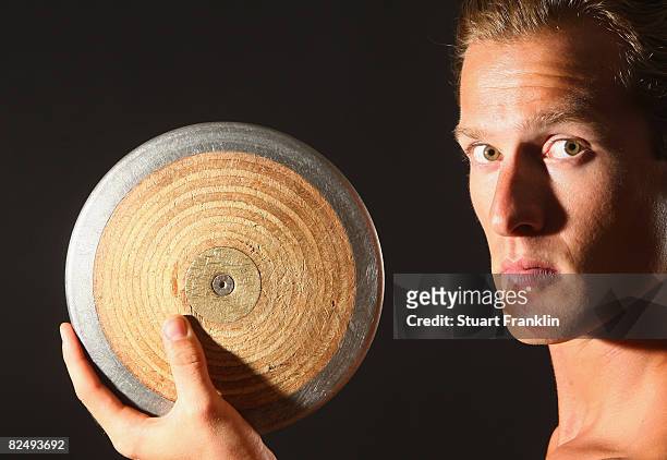 Olympic decathlete Andre Niklaus is seen during a photo session on July 3, 2008 in Berlin, Germany.