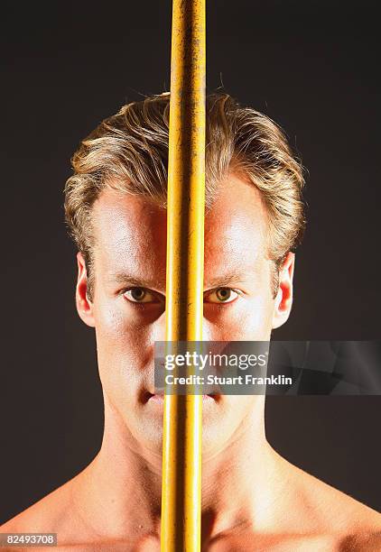 Olympic decathlete Andre Niklaus is seen during a photo session on July 3, 2008 in Berlin, Germany.