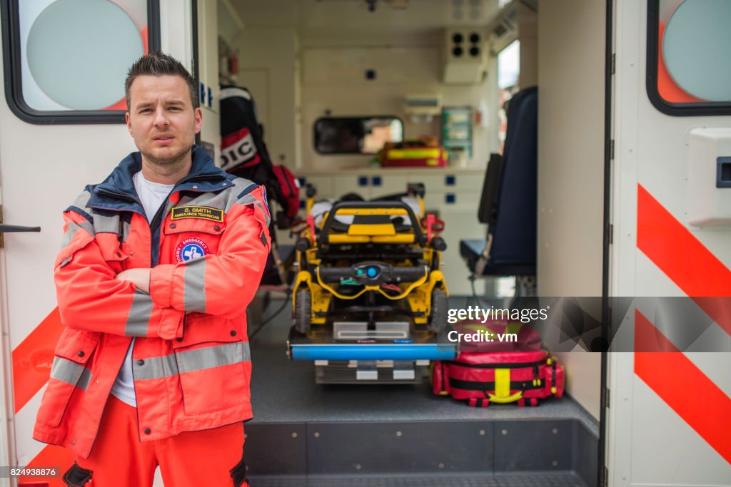 Portrait of a paramedic