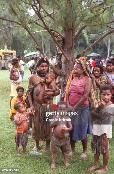 sing-sing in papua new guinea 1977. traditionally dressed people. - papua new guinea women stock pictures, royalty-free photos & images