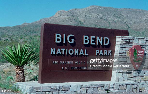 Big Bend National Park May 7, 2001 where fossil neck bone remains were discovered in south Brewster County, Texas. The fossils, each weighing over...