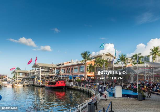 miami bayside marketplace - miami business stock pictures, royalty-free photos & images