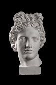 Gypsum statue of Apollo's head