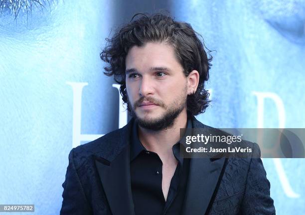Actor Kit Harington attends the season 7 premiere of "Game Of Thrones" at Walt Disney Concert Hall on July 12, 2017 in Los Angeles, California.