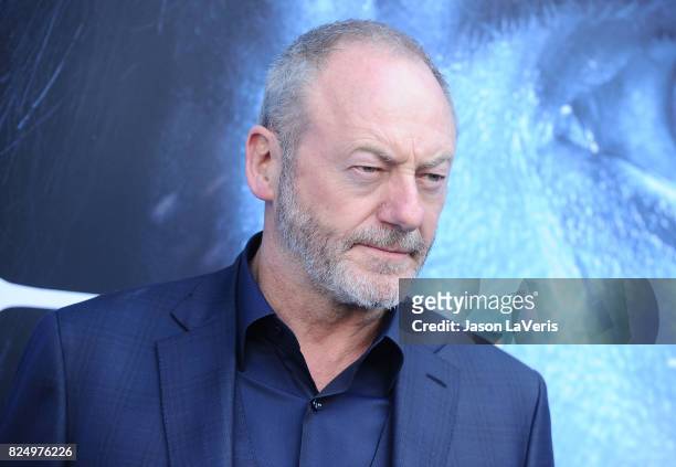 Actor Liam Cunningham attends the season 7 premiere of "Game Of Thrones" at Walt Disney Concert Hall on July 12, 2017 in Los Angeles, California.