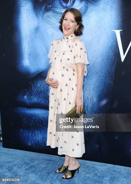 Actress Gemma Whelan attends the season 7 premiere of "Game Of Thrones" at Walt Disney Concert Hall on July 12, 2017 in Los Angeles, California.