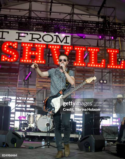 Brandon Lancaster of Lanco performs at the 2017 Watershed Music Festival at Gorge Amphitheatre on July 30, 2017 in George, Washington.