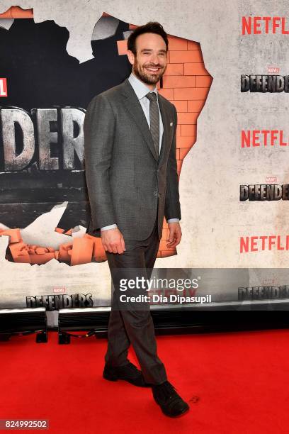 Charlie Cox attends the "Marvel's The Defenders" New York Premiere at Tribeca Performing Arts Center on July 31, 2017 in New York City.
