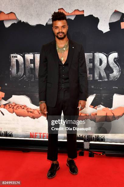 Eka Darville attends the "Marvel's The Defenders" New York Premiere at Tribeca Performing Arts Center on July 31, 2017 in New York City.