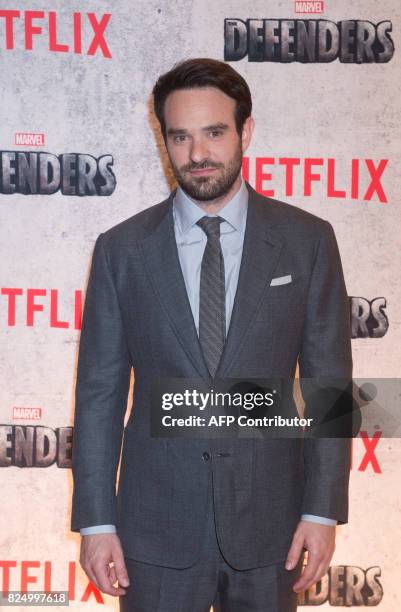 Charlie Cox arrives for the Netflix premiere of Marvel's "The Defenders" on July 31, 2017 in New York. / AFP PHOTO