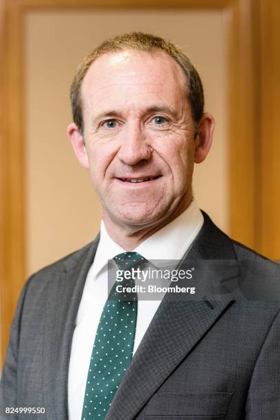 Andrew Little, leader of the New Zealand Labour Party, poses for a photograph in his office in Wellington, New Zealand, on Friday, July 21, 2017....