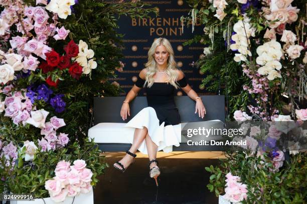 Roxy Jacenko arrives ahead of the Birkenhead Point Outlet Centre High-End Precinct Launch on August 1, 2017 in Sydney, Australia.