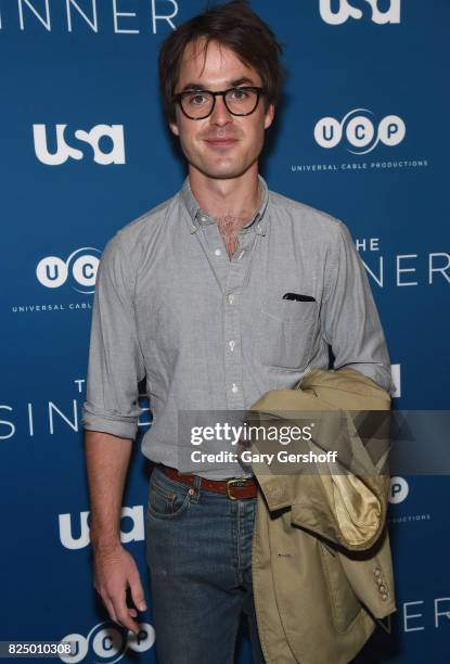 Documentary filmmaker Andrew Jenks attends "The Sinner" series premiere screening at Crosby Street Hotel on July 31, 2017 in New York City.