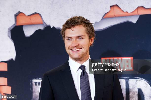 Actor Finn Jones attends the "Marvel's The Defenders" New York premiere at Tribeca Performing Arts Center on July 31, 2017 in New York City.