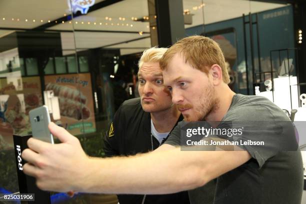 Musicians Nathan Willett and Matthew Schwartz of Cold War Kids at attend the Samsung Studio LA Launch Event on July 31, 2017 in Glendale, California.