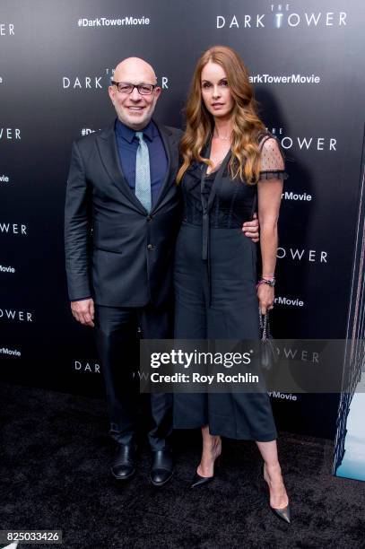 Akiva Goldsman and Joann Richter attend "The Dark Tower" New York premiere on July 31, 2017 in New York City.