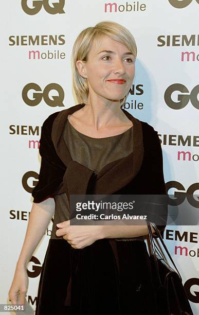 Spanish actress Cayetana Guillen Cuervo attends the Spring/Summer 2001 GQ fashion show party May 7, 2001 in Madrid, Spain.