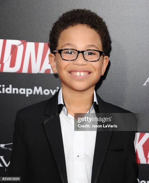 Actor Sage Correa attends the premiere of "Kidnap" at ArcLight Hollywood on July 31, 2017 in Hollywood, California.
