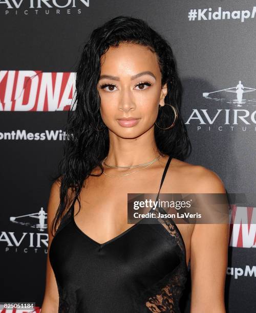 Draya Michele attends the premiere of "Kidnap" at ArcLight Hollywood on July 31, 2017 in Hollywood, California.