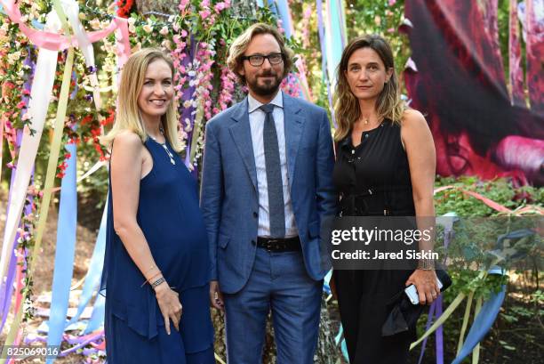 Christina Buckley, Nicolas Bos and Vanessa Von Bismarck attend The 24th Annual Watermill Center Summer Benefit & Auction at The Watermill Center on...