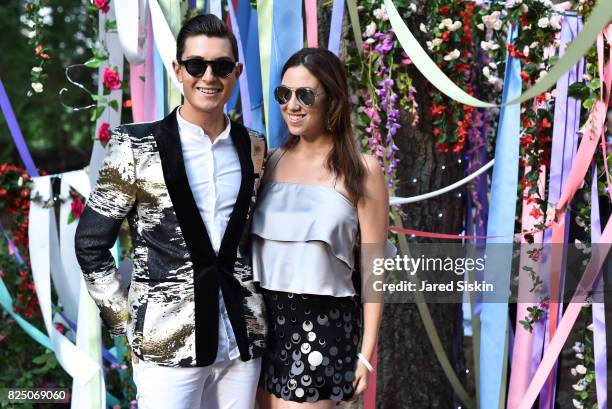 Larry Millstein and Toby Millstein attend The 24th Annual Watermill Center Summer Benefit & Auction at The Watermill Center on July 29, 2017 in Water...