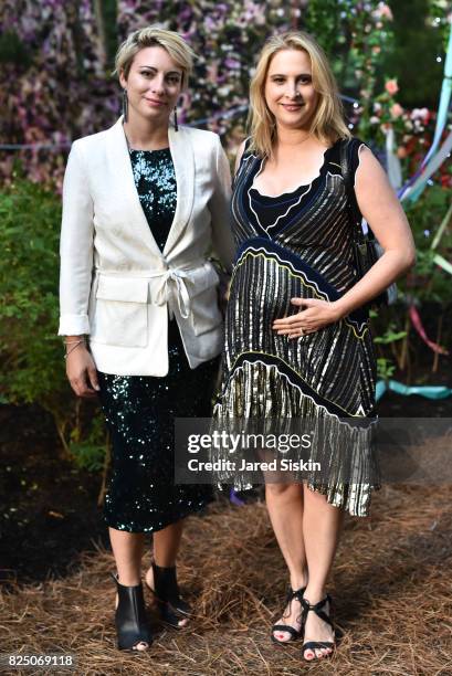 Adelaide Begalli and Laura Lachman attend The 24th Annual Watermill Center Summer Benefit & Auction at The Watermill Center on July 29, 2017 in Water...