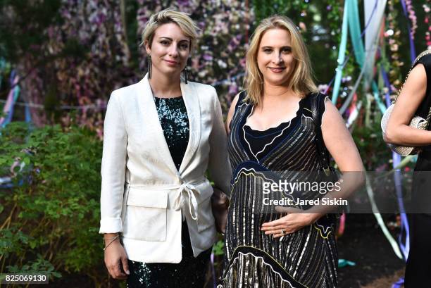 Adelaide Begalli and Laura Lachman attend The 24th Annual Watermill Center Summer Benefit & Auction at The Watermill Center on July 29, 2017 in Water...