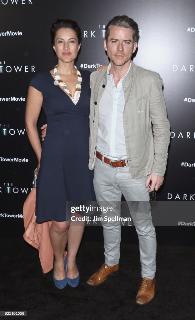 Actors America Olivo and Christian Campbell attend "The Dark Tower