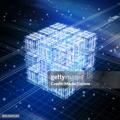 Quantum computing, conceptual artwork Quantum computing, conceptual artwork