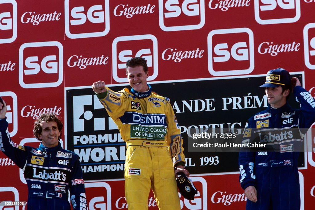 Alain Prost, Michael Schumacher, Damon Hill, Grand Prix Of Portugal