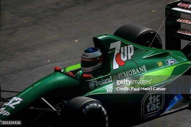 Michael Schumacher, Jordan-Ford 191, Grand Prix of Belgium, Spa Francorchamps, 25 August 1991. First Formula One race for Michael Schumacher.