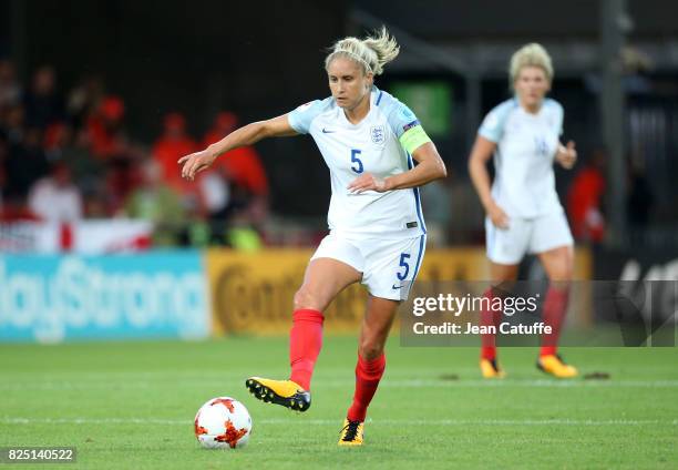 Steph Houghton of England during the UEFA Women's Euro 2017 quarter final match between England and France at Stadion De Adelaashorst on July 30,...