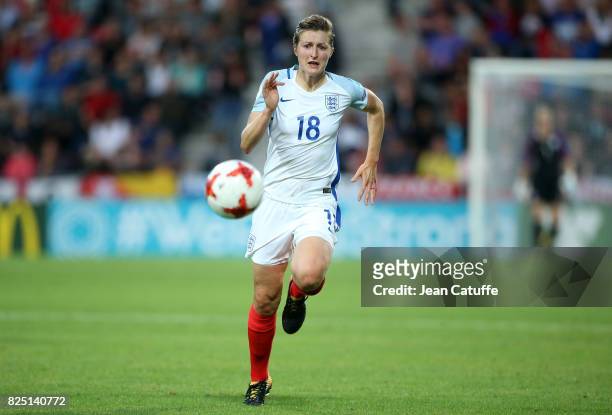 Ellen White of England during the UEFA Women's Euro 2017 quarter final match between England and France at Stadion De Adelaashorst on July 30, 2017...