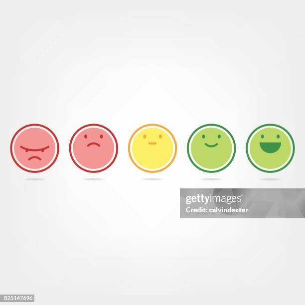 ilustrações de stock, clip art, desenhos animados e ícones de net promoter score emoticons - cliente irritado