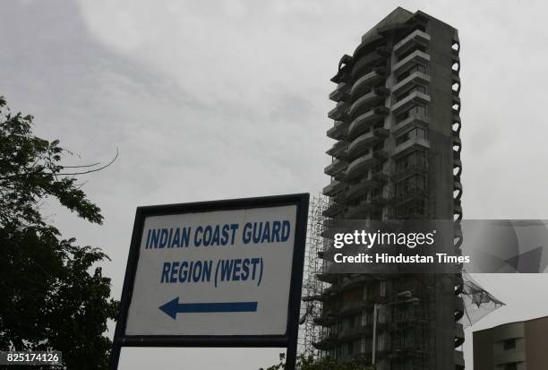 Housing Indian Coast Guard Region Under construction building Harsiddhi Heights Har Siddhi Heights M/S Prithvi Construction SRA project at Worli...