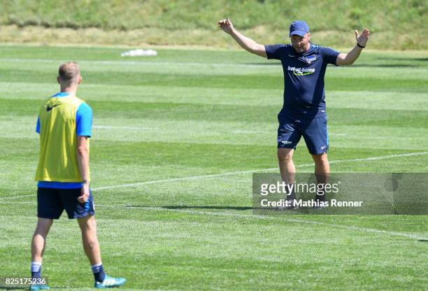 Coach Pal Dardai of Hertha BSC during the training camp on august 1, 2017 in Schladming, Austria.