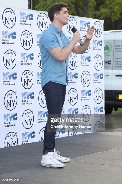 Adam Kaplan attends the 2017 Broadway In The Boros - "Newsies" at Williamsbridge Oval on July 31, 2017 in New York City.