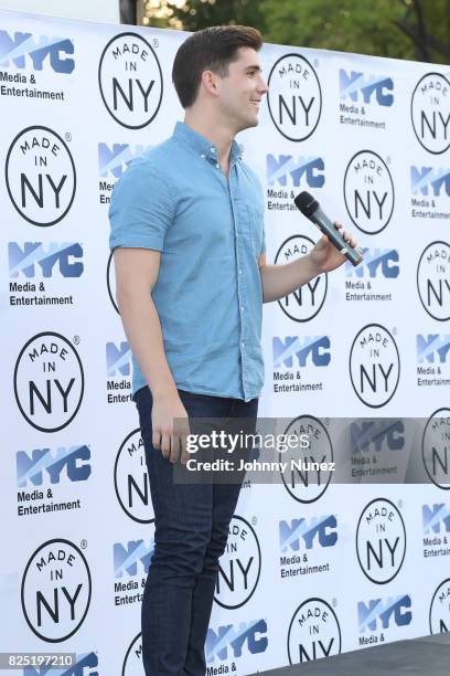 Adam Kaplan attends the 2017 Broadway In The Boros - "Newsies" at Williamsbridge Oval on July 31, 2017 in New York City.