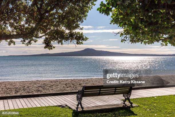 st heliers and rangitoto - auckland stock pictures, royalty-free photos & images