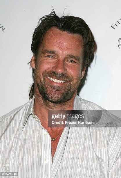 Actor David James Elliott arrives at the Feel Good Film Festival Opening Night Gala on August 22, 2008 at the Egyptian Theatre in Hollywood,...