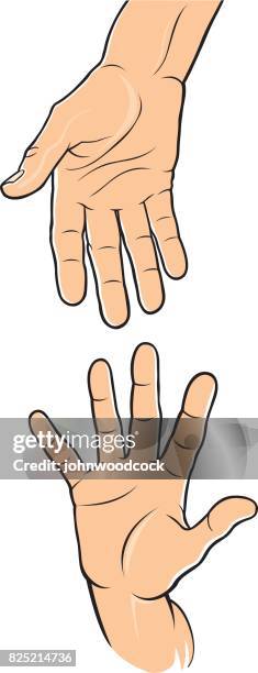 a helping hand vector illustration - refugee stock illustrations