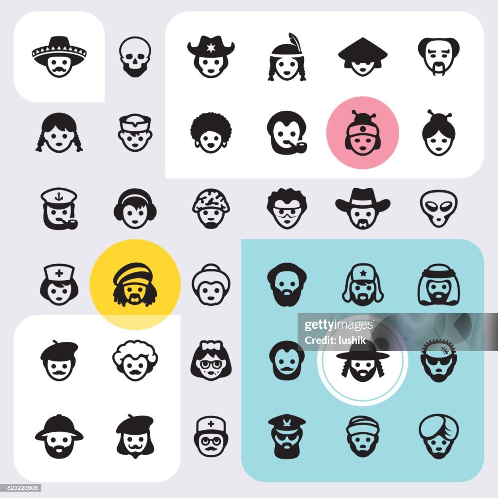 Multi-Ethnic Characters set